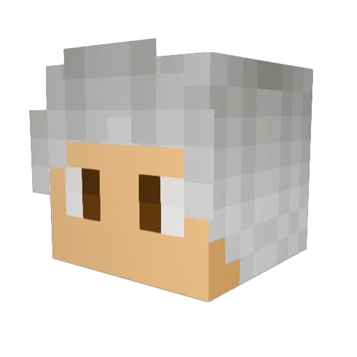 osquix Minecraft avatar head, 3D render