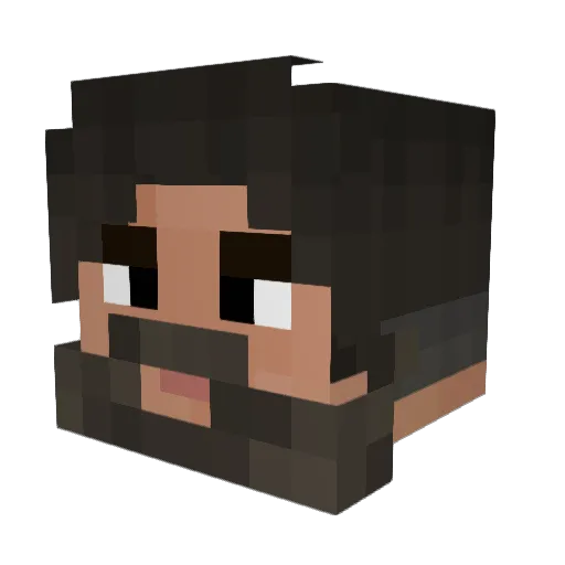 ossamaa Minecraft avatar head, 3D render
