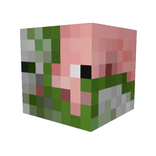 osservatore11 Minecraft avatar head, 3D render