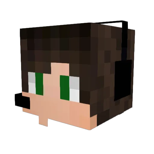 ossiandi Minecraft avatar head, 3D render