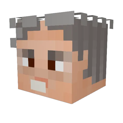 ossieljm Minecraft avatar head, 3D render