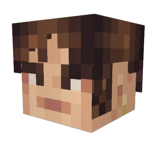 ossqar Minecraft avatar head, 3D render