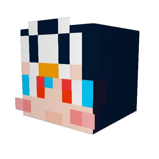 osssssh Minecraft avatar head, 3D render