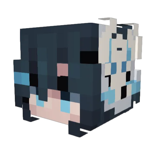 ostacre Minecraft avatar head, 3D render