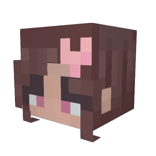 osten06 Minecraft avatar head, 3D render