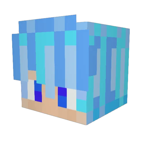 ostend Minecraft avatar head, 3D render