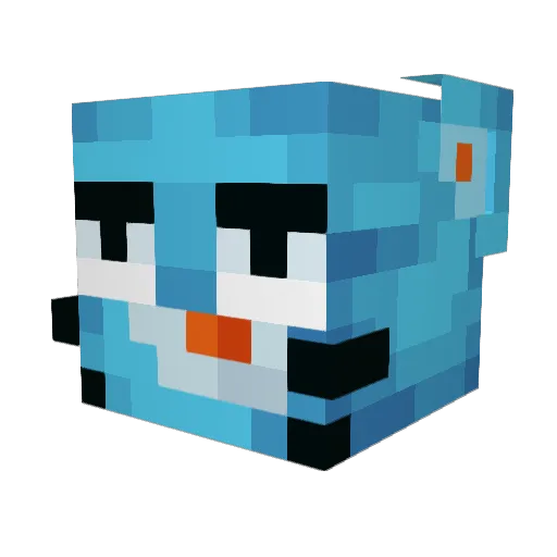 ostnixkk Minecraft avatar head, 3D render