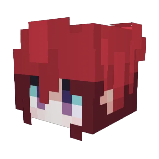 osto Minecraft avatar head, 3D render
