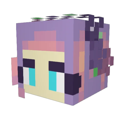 osuCarl Minecraft avatar head, 3D render