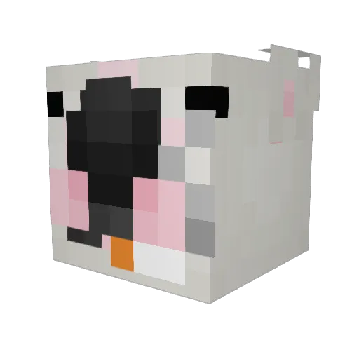 osvlachispa Minecraft avatar head, 3D render
