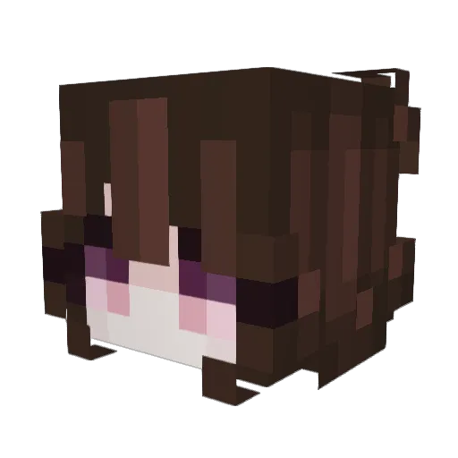otKubo Minecraft avatar head, 3D render