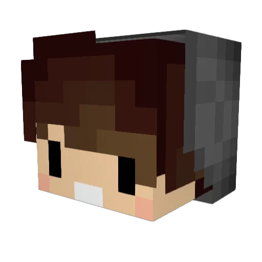 otO_Oto Minecraft avatar head, 3D render