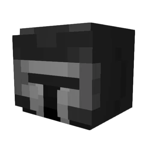 ot_11 Minecraft avatar head, 3D render
