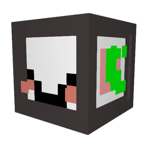 otac_o Minecraft avatar head, 3D render