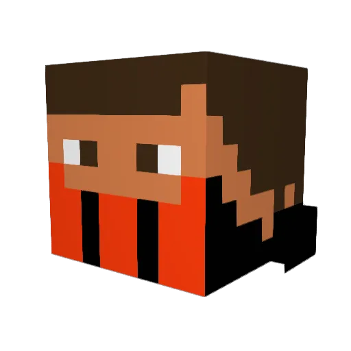 otage22 Minecraft avatar head, 3D render
