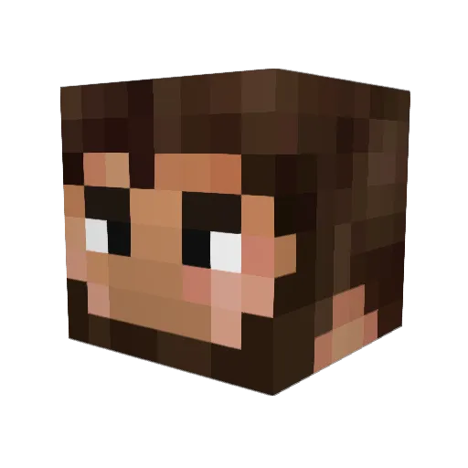otanlango Minecraft avatar head, 3D render