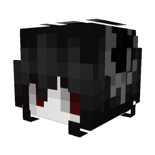otao Minecraft avatar head, 3D render