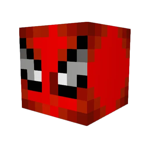 otatsuji Minecraft avatar head, 3D render