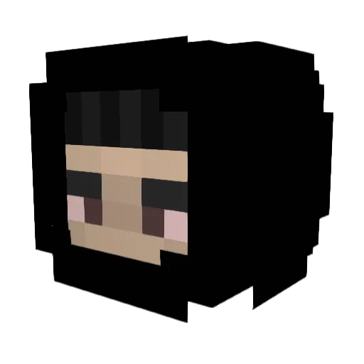 otee_ Minecraft avatar head, 3D render