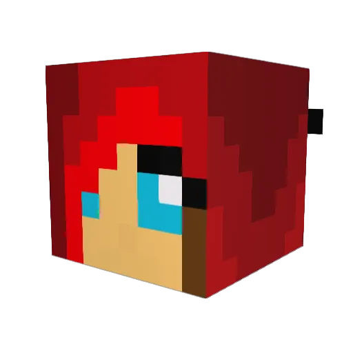 oteolu Minecraft avatar head, 3D render