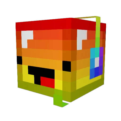 otg03 Minecraft avatar head, 3D render