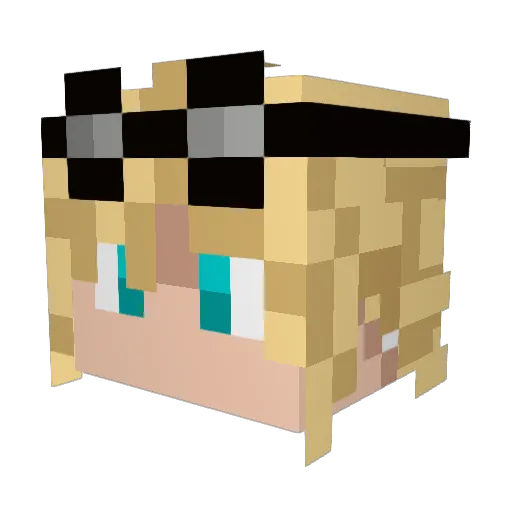 otherShep Minecraft avatar head, 3D render