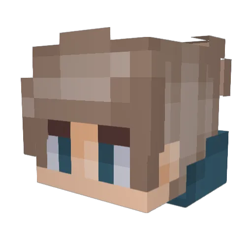 otheraaron Minecraft avatar head, 3D render