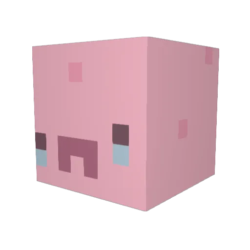 others Minecraft avatar head, 3D render