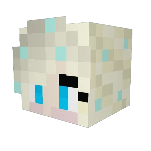 othertime Minecraft avatar head, 3D render