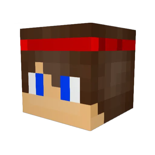 othka Minecraft avatar head, 3D render