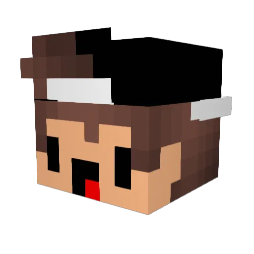 otibi001172 Minecraft avatar head, 3D render