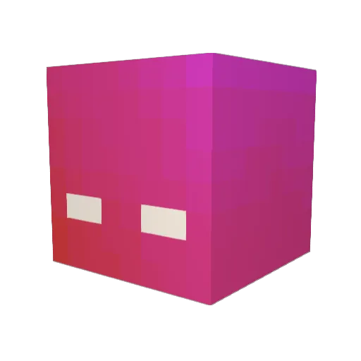otie_ Minecraft avatar head, 3D render