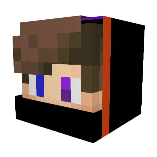otinono Minecraft avatar head, 3D render