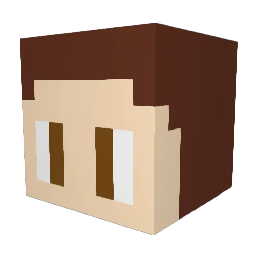 otis_TC Minecraft avatar head, 3D render