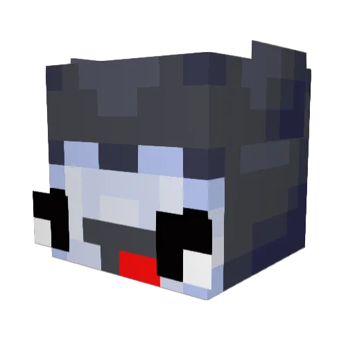 otiznighT Minecraft avatar head, 3D render
