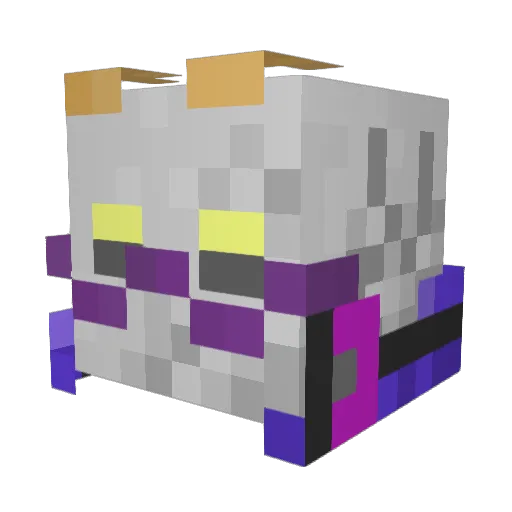 otkmdng Minecraft avatar head, 3D render