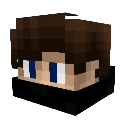 otomi Minecraft avatar head, 3D render