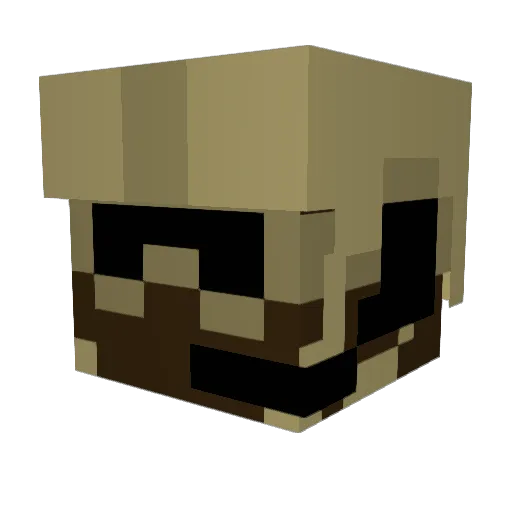 otreords1337 Minecraft avatar head, 3D render