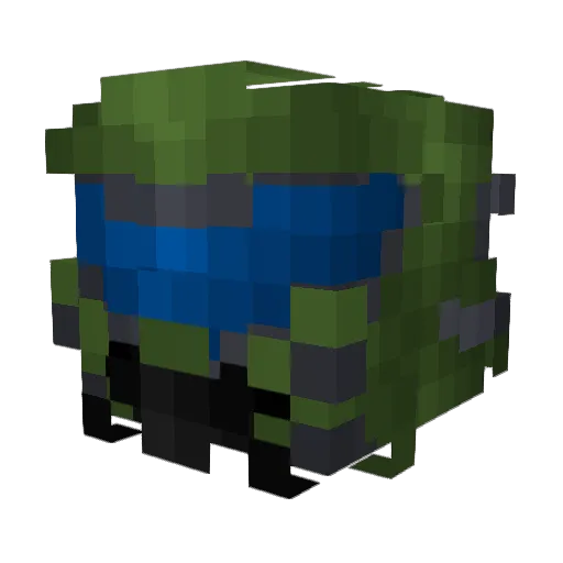 otterfeet Minecraft avatar head, 3D render