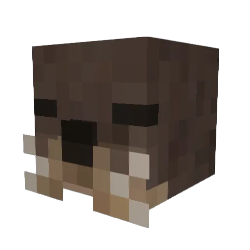 otterisha Minecraft avatar head, 3D render