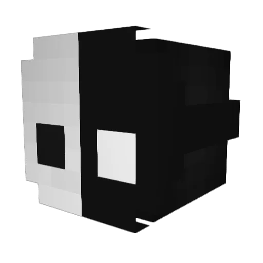 ottff Minecraft avatar head, 3D render
