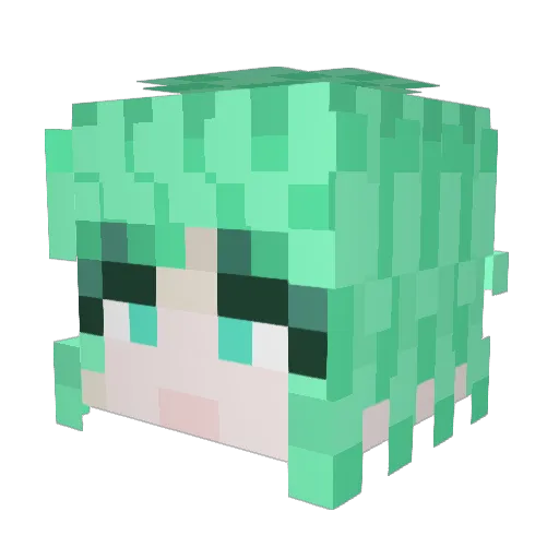 ottiemans Minecraft avatar head, 3D render