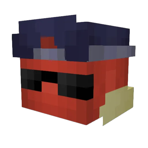 otto345 Minecraft avatar head, 3D render