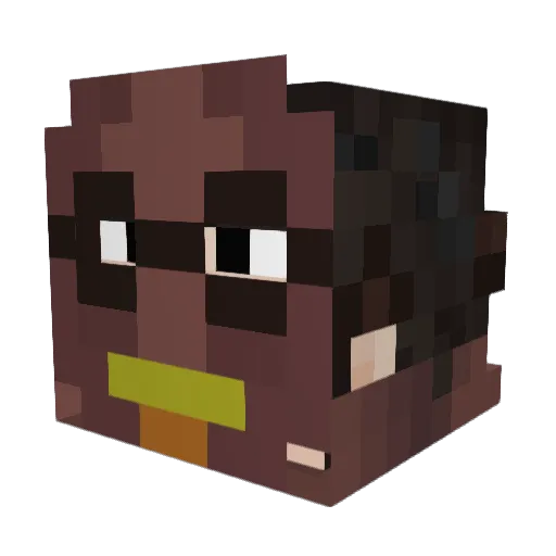 ottoFedx Minecraft avatar head, 3D render