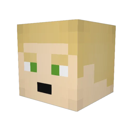 otto_the_great Minecraft avatar head, 3D render