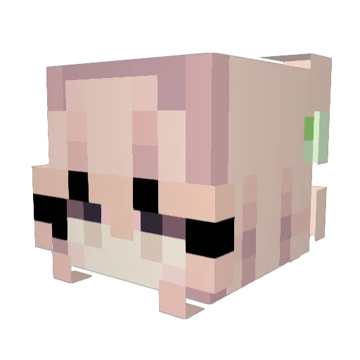ottocolten Minecraft avatar head, 3D render