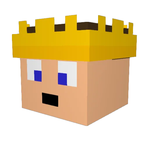 ottotuff Minecraft avatar head, 3D render