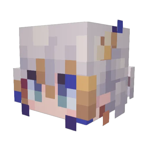 ottoytr Minecraft avatar head, 3D render