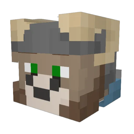 ottrnik_ Minecraft avatar head, 3D render