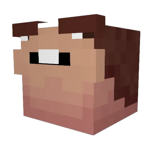 otttseidank Minecraft avatar head, 3D render